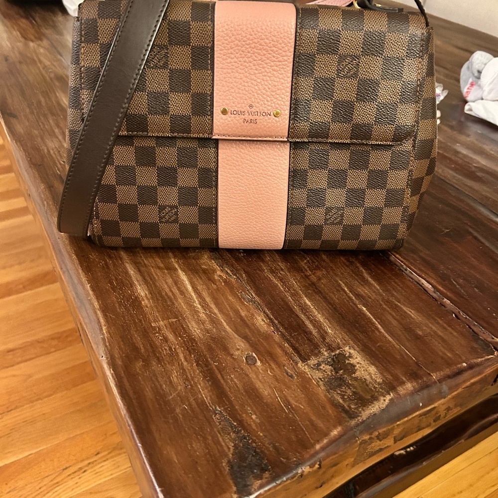 Louis Vuitton Brown and Pink Checkered Women's Bag